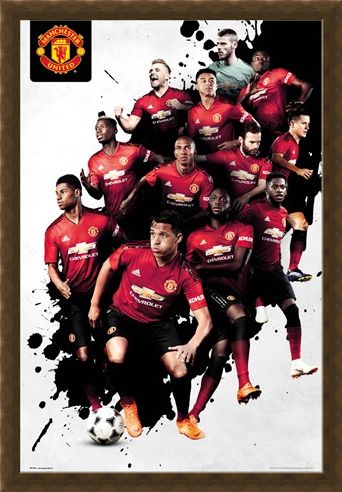 Framed Framed Players 18-19 - Manchester United