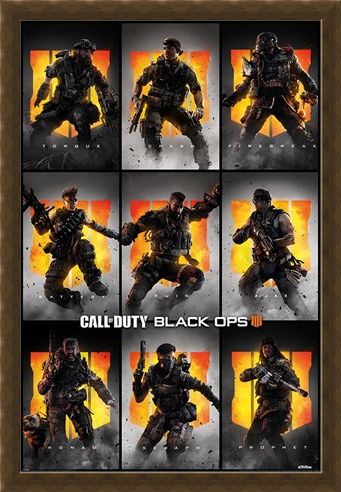 Framed Framed Black Ops 4 Characters - Call Of Duty