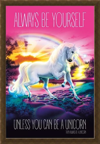 Framed Framed Always Be Yourself - Unicorn