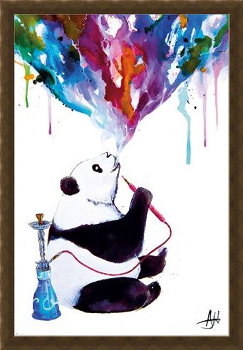 Framed Framed Chai Panda - Marc Allante