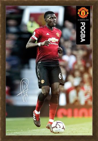 Framed Framed Pogba 18-19 - Manchester United