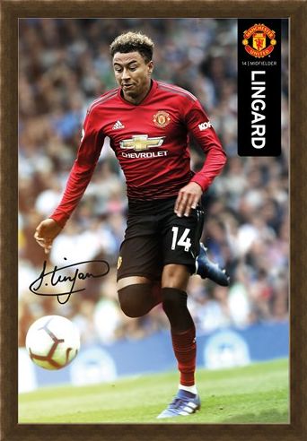 Framed Framed Lingard 18-19 - Manchester United