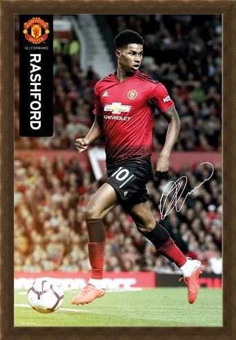 Framed Framed Marcus Rashford 18-19 - Manchester United