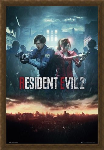 Framed Framed City Key Art - Resident Evil 2