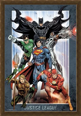 Framed Framed Justice League Group - DC Comics