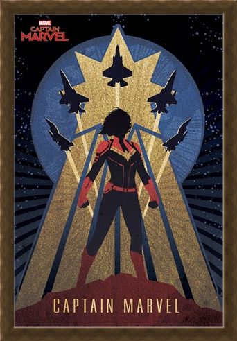 Framed Framed Deco - Captain Marvel