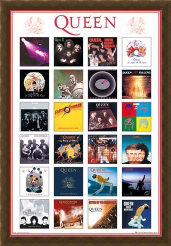 Framed Framed Album Covers - Queen