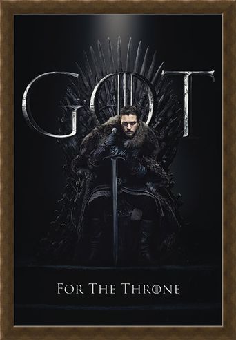 Framed Framed Jon For The Throne - Game Of Thrones