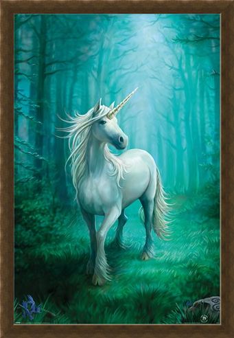 Framed Framed Forest Unicorn - Anne Stokes