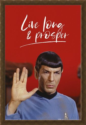 Framed Framed Live Long And Prosper - Star Trek
