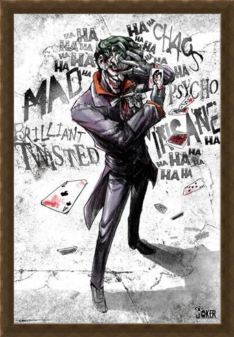 Framed Framed Joker Type - DC Comics