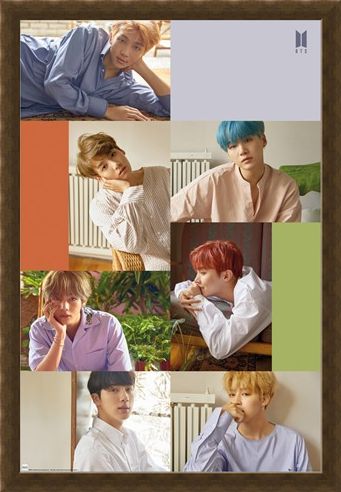 Framed Framed Group Collage - BTS K-Pop