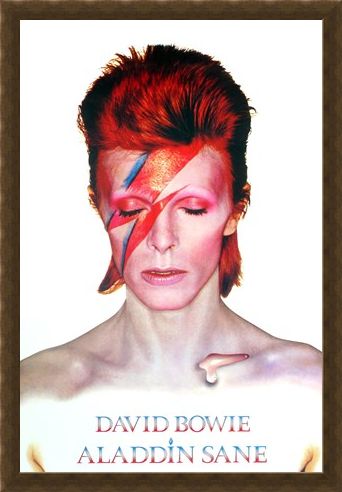 Framed Framed Aladdin Sane Album Cover Art 1973 - David Bowie Album Covers