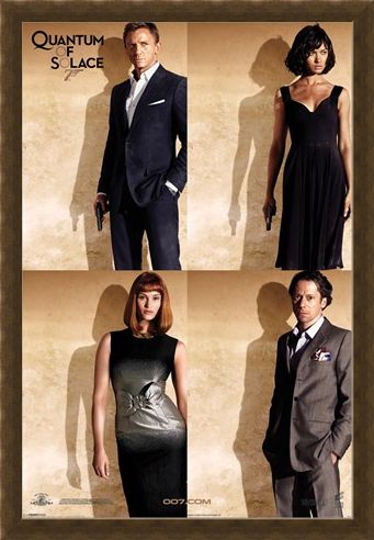 Framed Framed Bond Stars - Quantum Of Solace