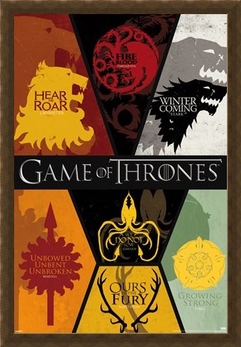 Framed Framed Sigils - Game of Thrones