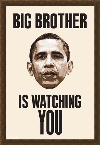 Framed Framed Big Brother Is Watching You - Obama
