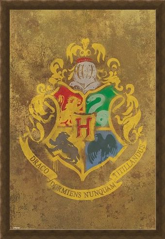 Framed Framed Hogwarts Crest - Harry Potter