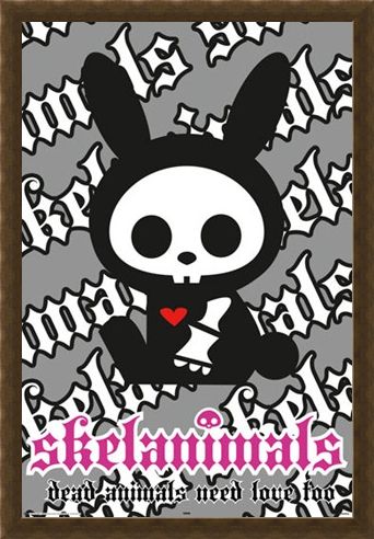 Framed Framed Jack the Rabbit - Skelanimals