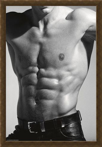 Framed Framed Tantalising Torso - Buff in Black and White