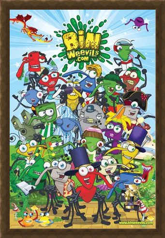 Framed Framed The Online World of The Bin Weevils - Bin Weevils