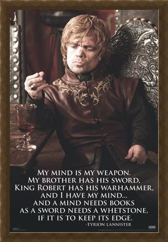 Framed Framed My Mind Is My Weapon - Game of Thrones
