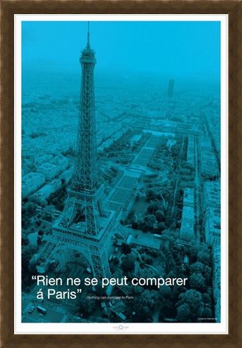 Framed Framed Nothing can compare to Paris - Eiffel Tower