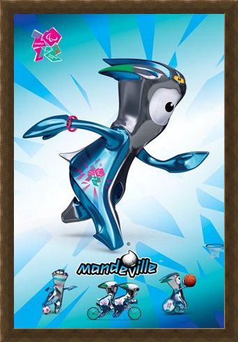 Framed Framed Mandeville - London Olympic Mascot