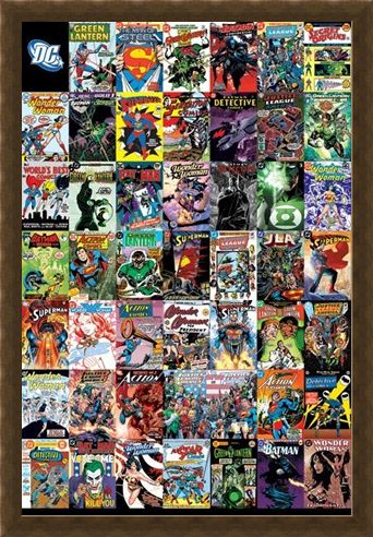Framed Framed The World's Greatest Super Heroes - DC Comics Montage