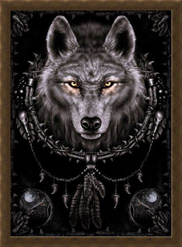 Framed Framed Wolf Dreams - Spiral