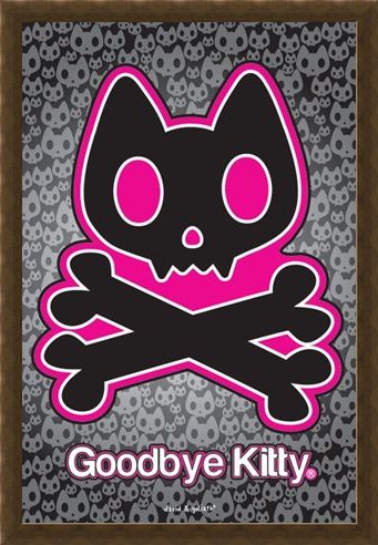 Framed Framed Goodbye Kitty - David and Goliath