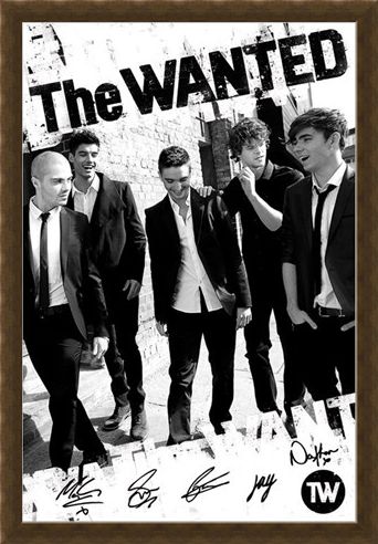 Framed Framed Boys in Black and White - The Wanted