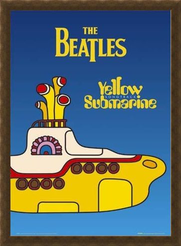 Framed Framed Yellow Submarine - The Beatles