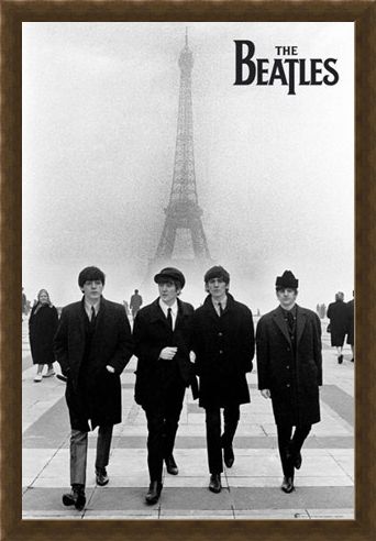 Framed Framed Liverpool Lads in Paris - The Beatles
