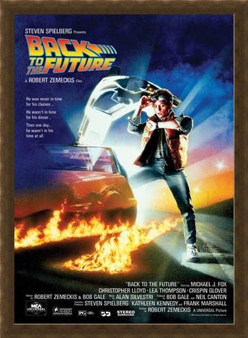 Framed Framed Back to the Future Movie Score - Back to the Future