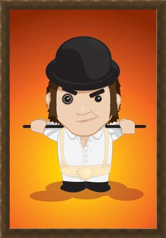Framed Framed Cartoon Alex - A Clockwork Orange