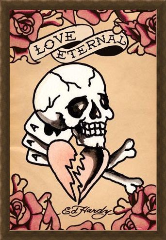 Framed Framed Love Eternal - Ed Hardy