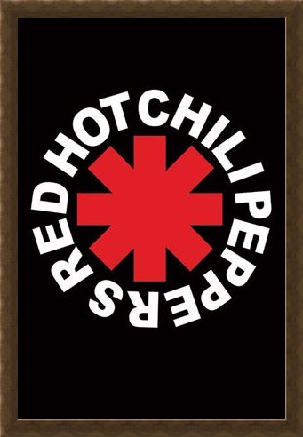 Framed Framed RHCP Logo - Red Hot Chilli Peppers