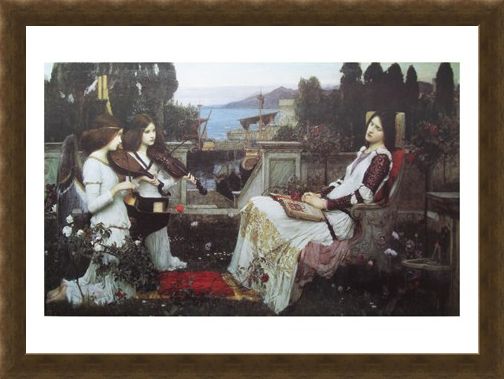 Framed Framed Saint Cecilia - John W Waterhouse