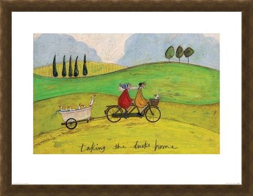 Framed Framed Taking the Ducks Home - Sam Toft