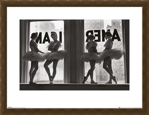 Framed Framed Ballet Dancers in Window - Time Life