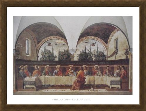 Framed Framed The Last Supper - Domenico Ghirlandaio