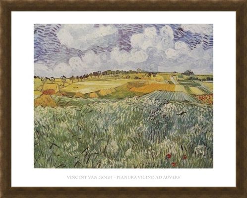 Framed Framed Plains Near Auvers - Vincent Van Gogh