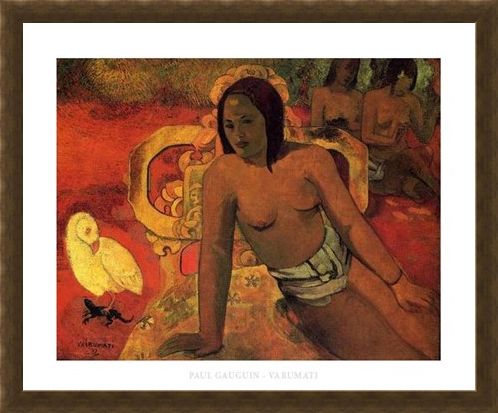Framed Framed Vairumati - Paul Gauguin