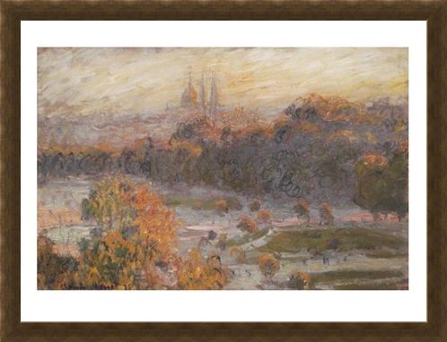 Framed Framed Les Tuileries - Claude Monet
