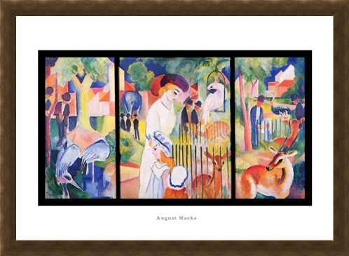 Framed Framed Zoological Garden 1912 - August Macke