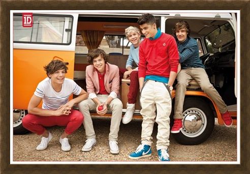 Framed Framed Camper Van Boys - One Direction