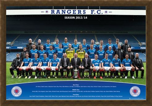 Framed Framed Team Photo 2013/14 - Rangers Football Club