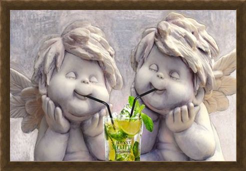 Framed Framed Angelic Mojito Drinkers - Stone Cold Sober