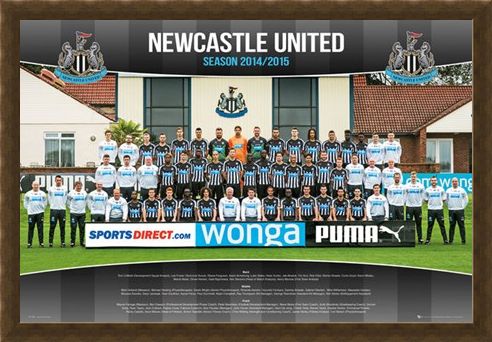 Framed Framed Team Photo - Newcastle United Football Club 2014/15