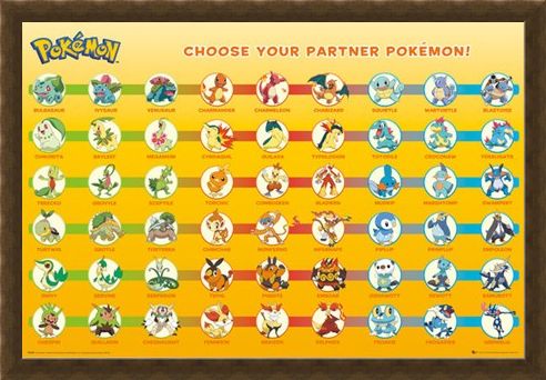 Framed Framed Patner Pokemon - Nintendo's Pokemon